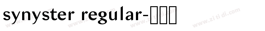 synyster regular字体转换 synyster regular字体转换